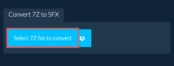 Convert 7Z to SFX