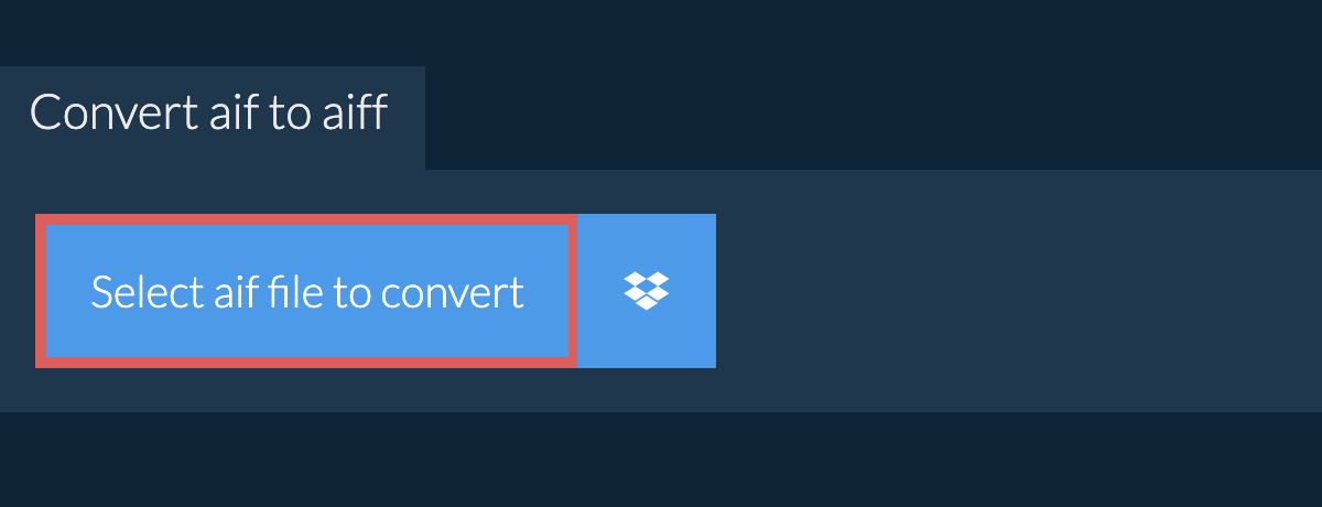 Convert aif to aiff