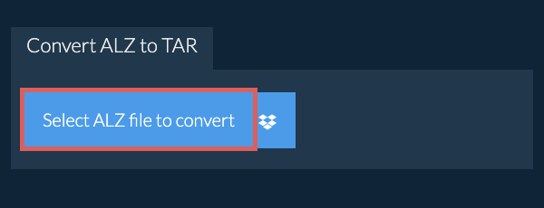 Convert ALZ to TAR