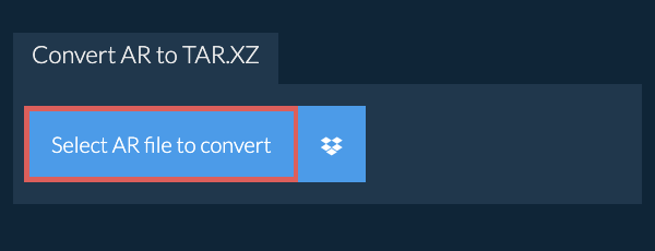 Convert AR to TAR.XZ