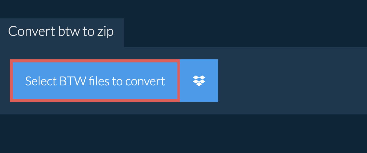 Convert btw to zip