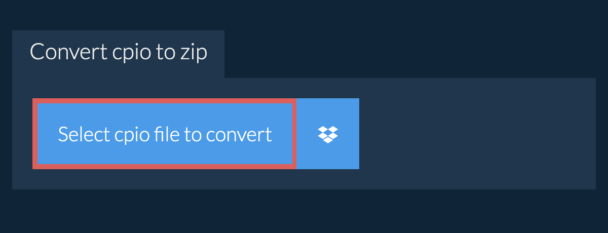 Convert cpio to zip