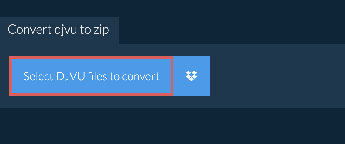 Convert djvu to zip