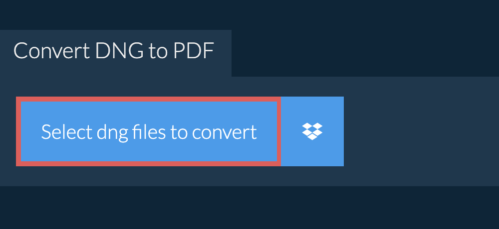 Convert dng to pdf