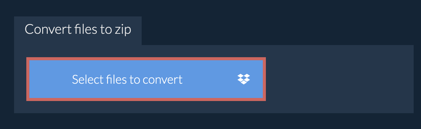 Convert files to zip