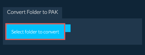 Convert Folder to PAK
