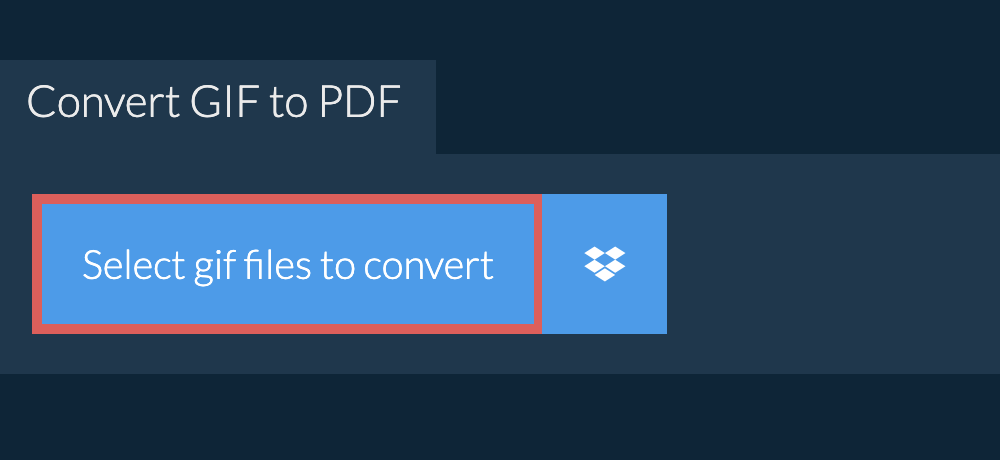 Convert gif to pdf