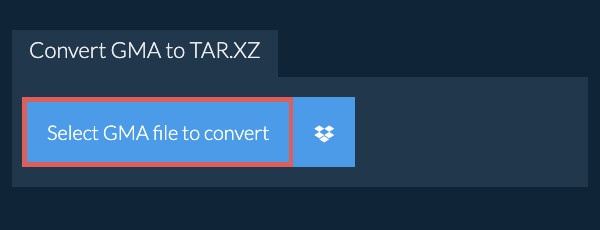 Convert GMA to TAR.XZ