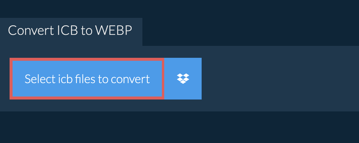 Convert icb to webp