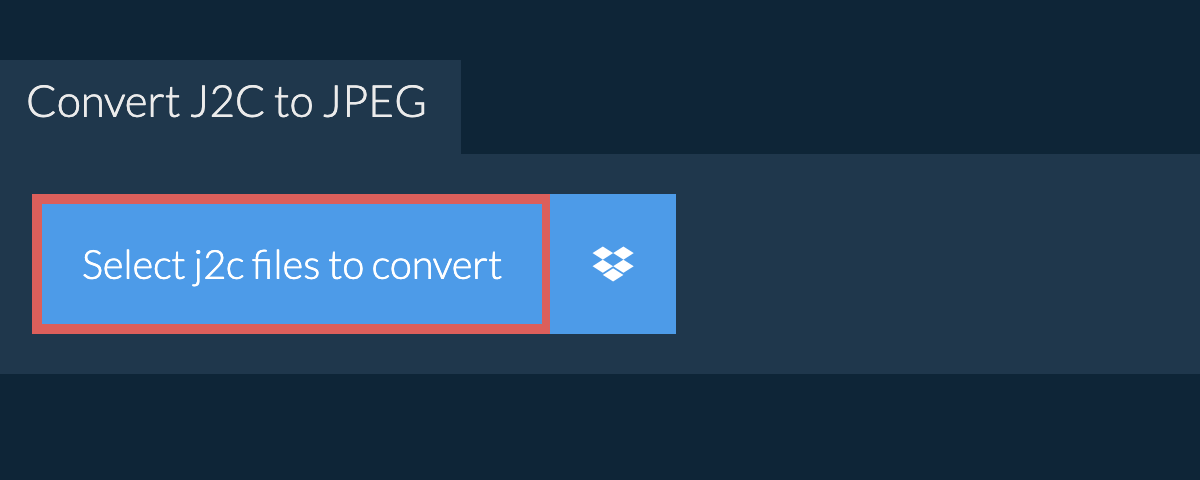 Convert j2c to jpeg