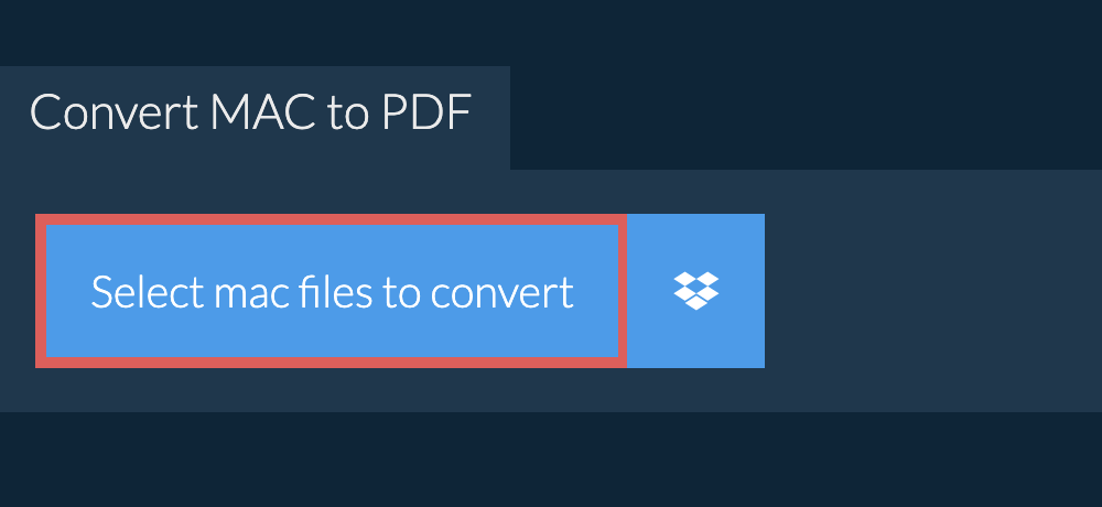 Convert mac to pdf