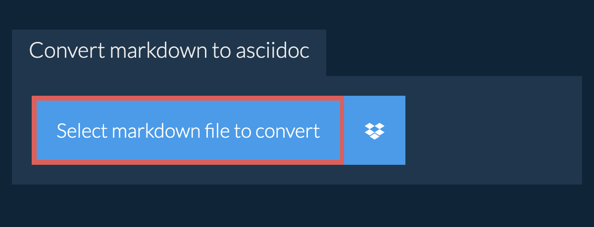 Convert markdown to asciidoc