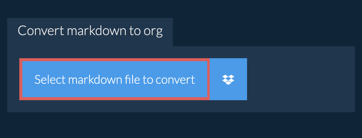 Convert markdown to org