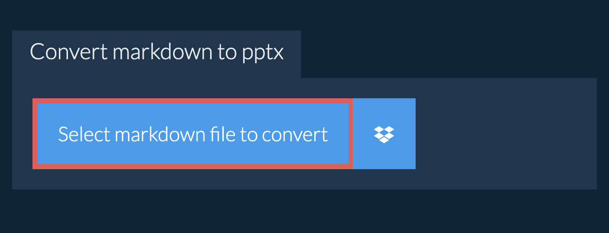 Convert markdown to pptx