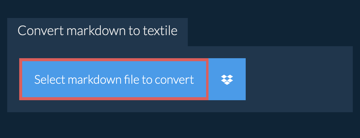 Convert markdown to textile