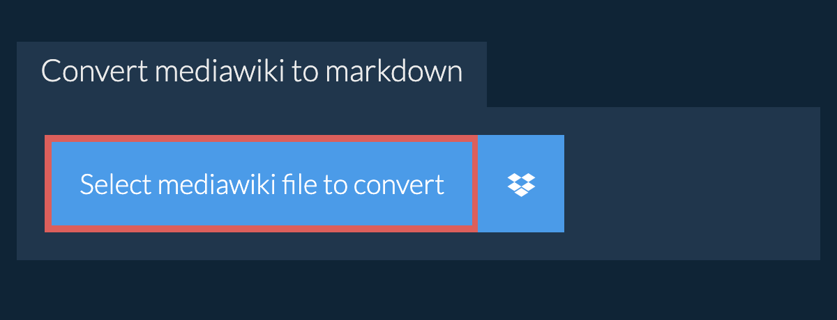 Convert mediawiki to markdown