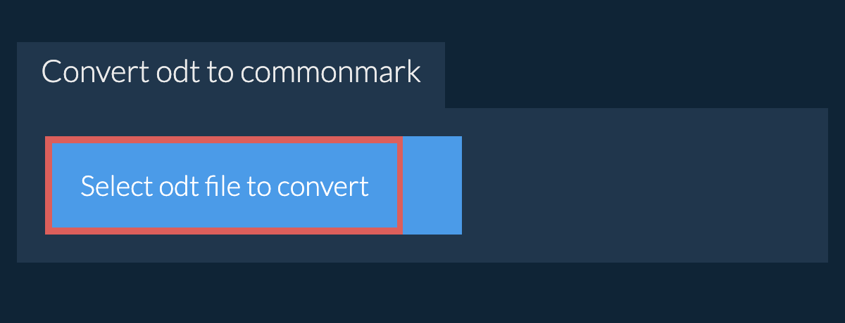 Convert odt to commonmark