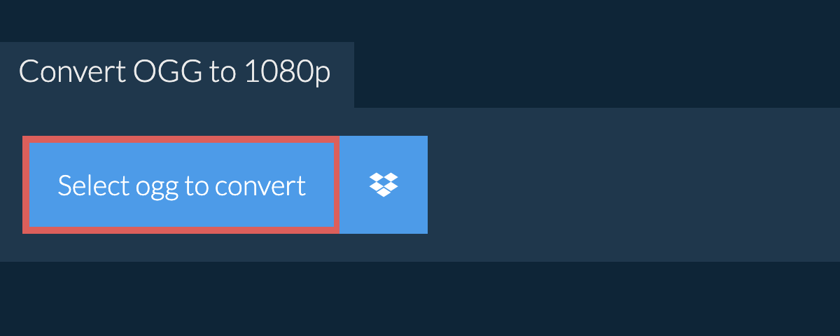 Convert ogg to 1080p