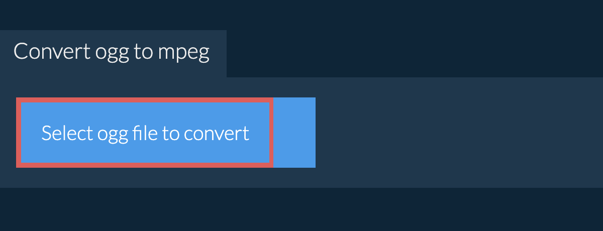 Convert ogg to mpeg