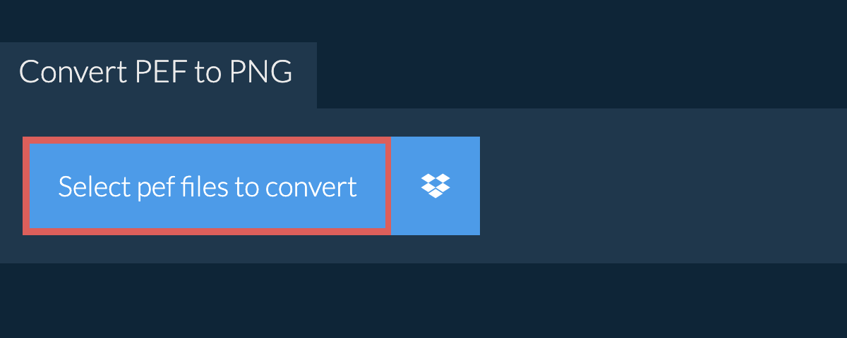 Convert pef to png