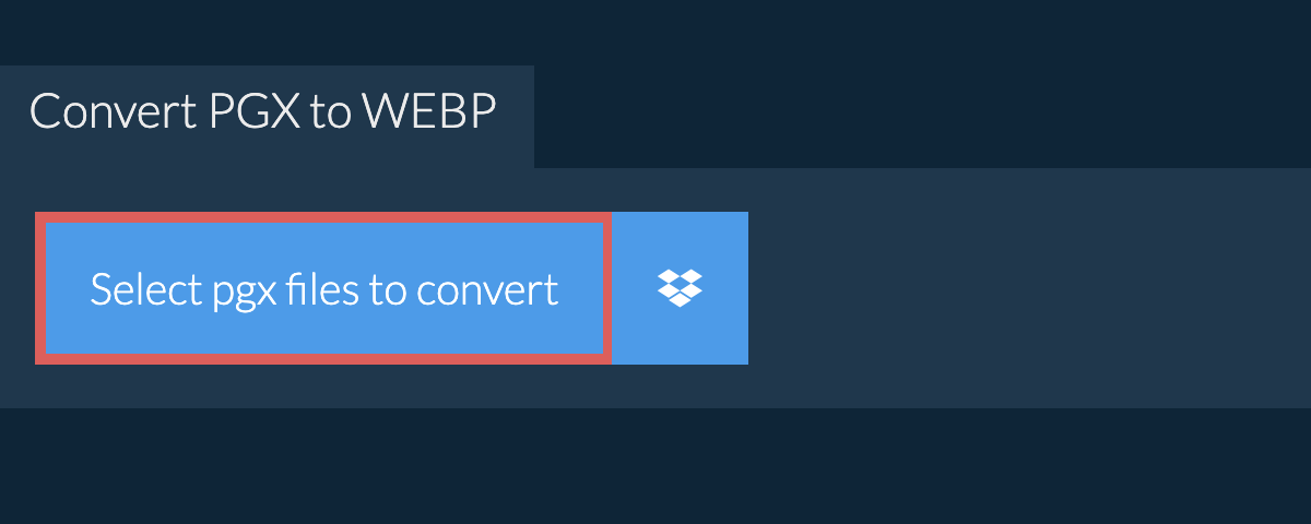 Convert pgx to webp