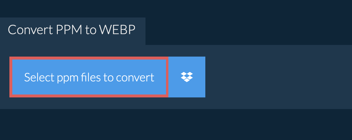 Convert ppm to webp
