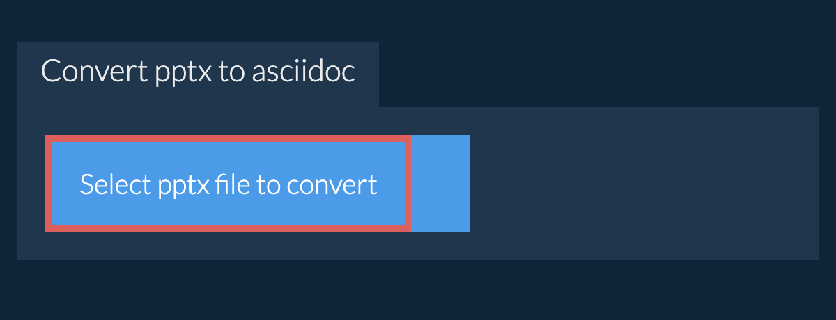 Convert pptx to asciidoc