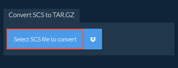 Convert SCS to TAR.GZ
