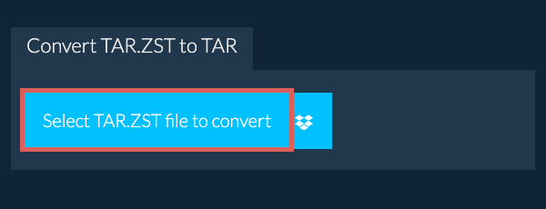 Convert TAR.ZST to TAR