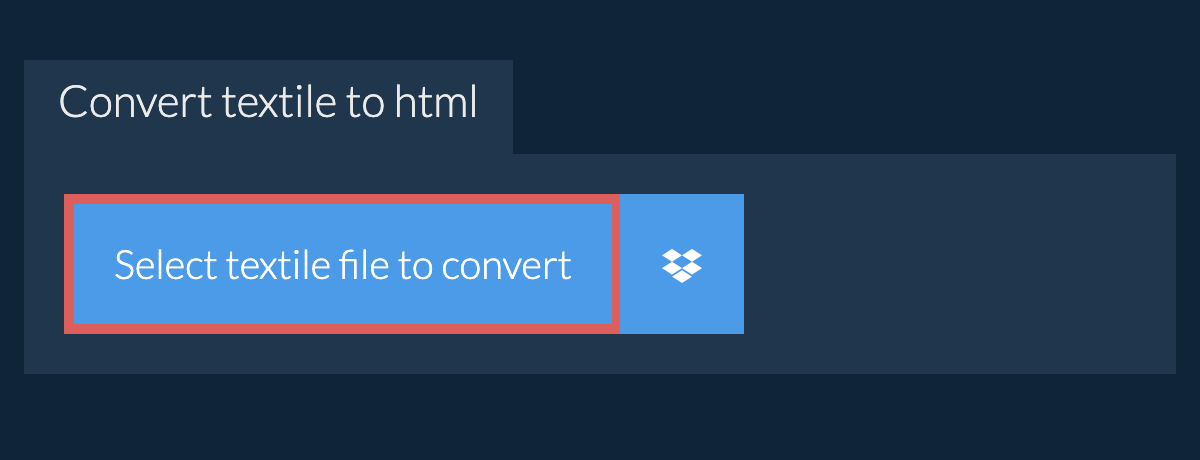 Convert textile to html
