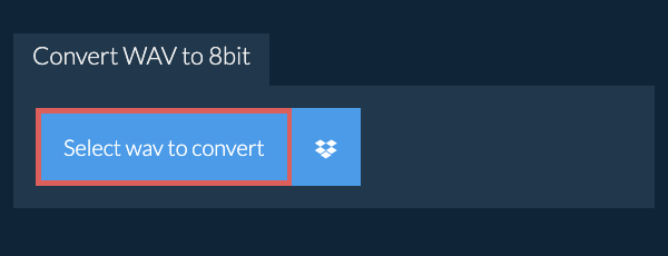 Select wav to convert