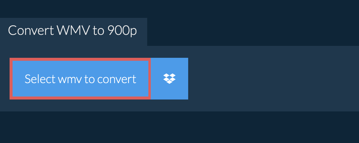 Convert wmv to 900p