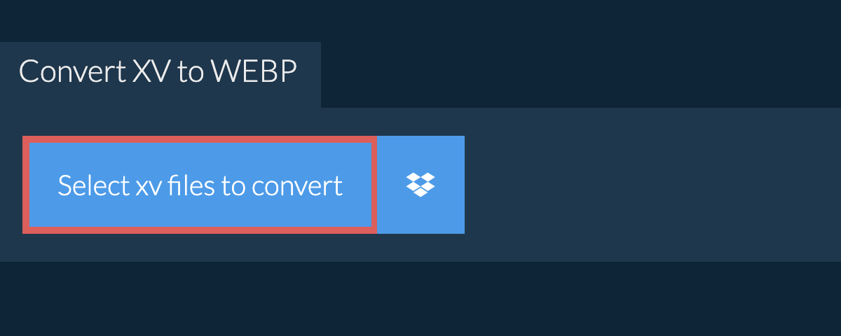 Convert xv to webp