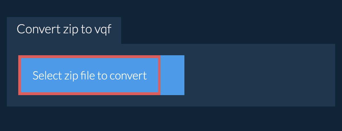 Convert zip to vqf