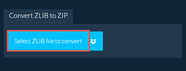 Convert ZLIB to ZIP