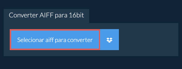 Selecionar aiff para converter