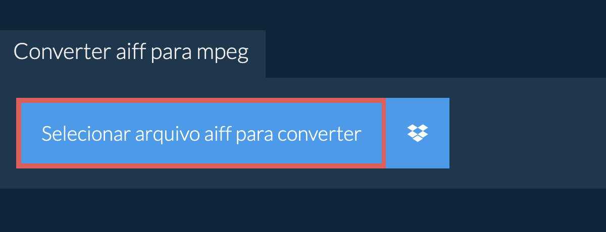 Converter aiff para mpeg