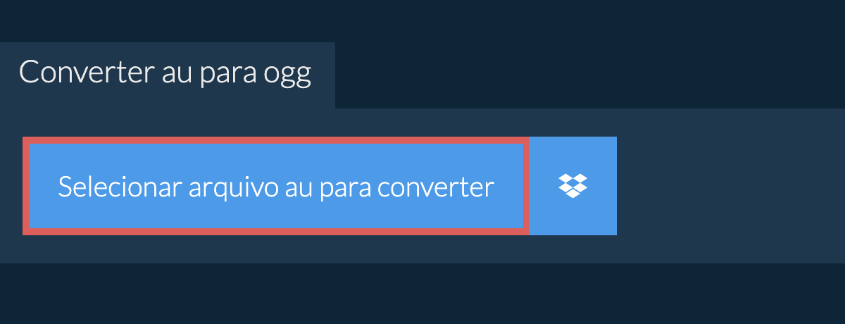 Converter au para ogg