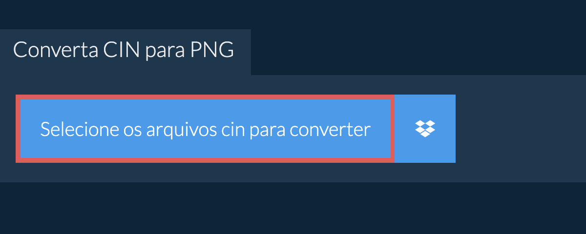 Converta cin para png