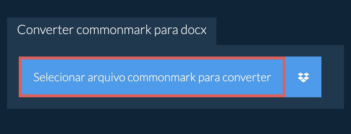 Converter commonmark para docx