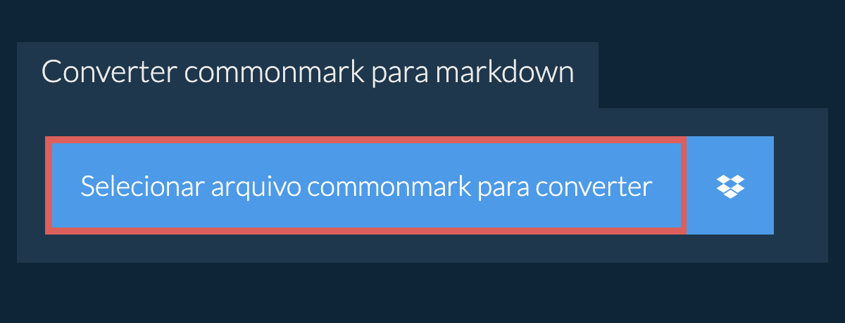 Converter commonmark para markdown