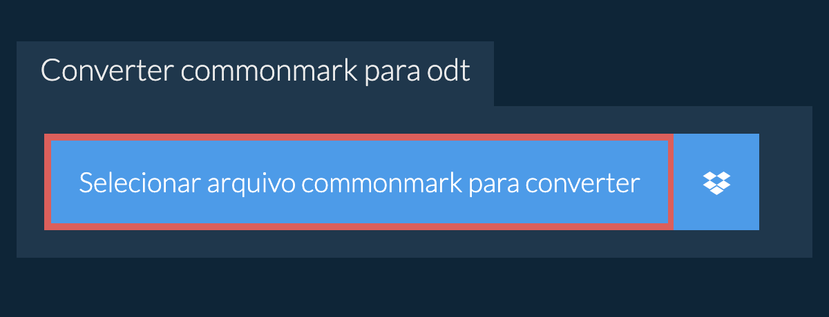 Converter commonmark para odt