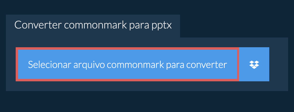 Converter commonmark para pptx