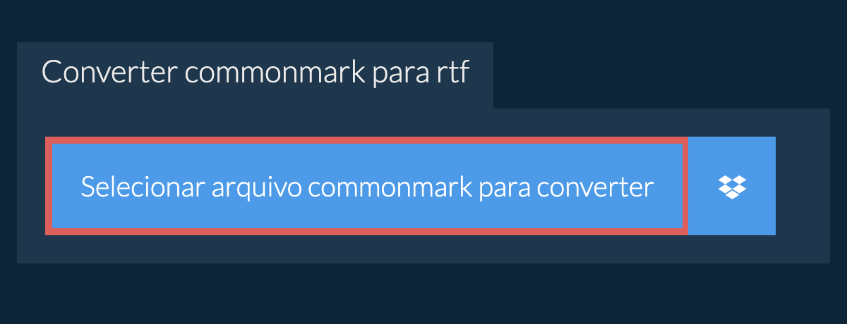 Converter commonmark para rtf