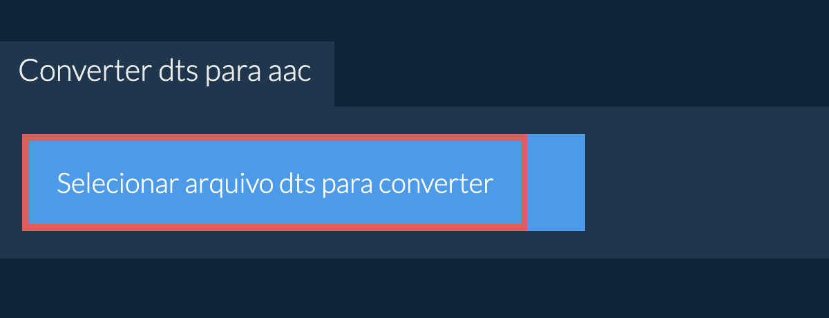 Converter dts para aac