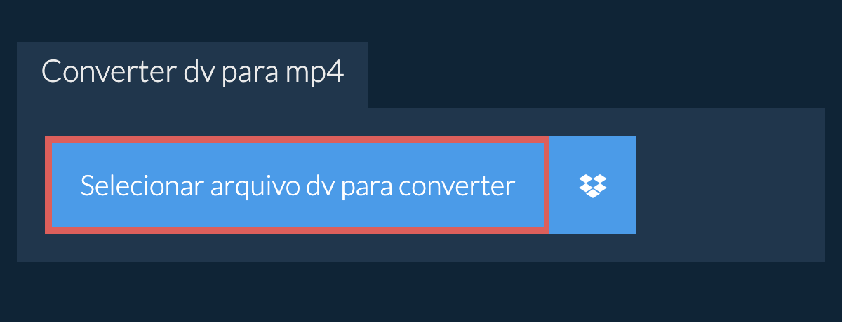Converter dv para mp4