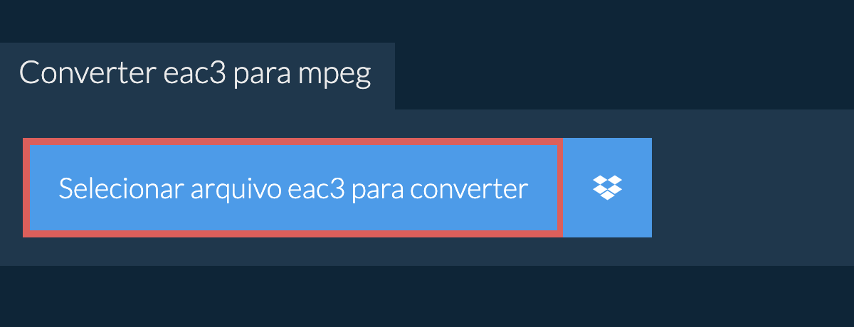 Converter eac3 para mpeg