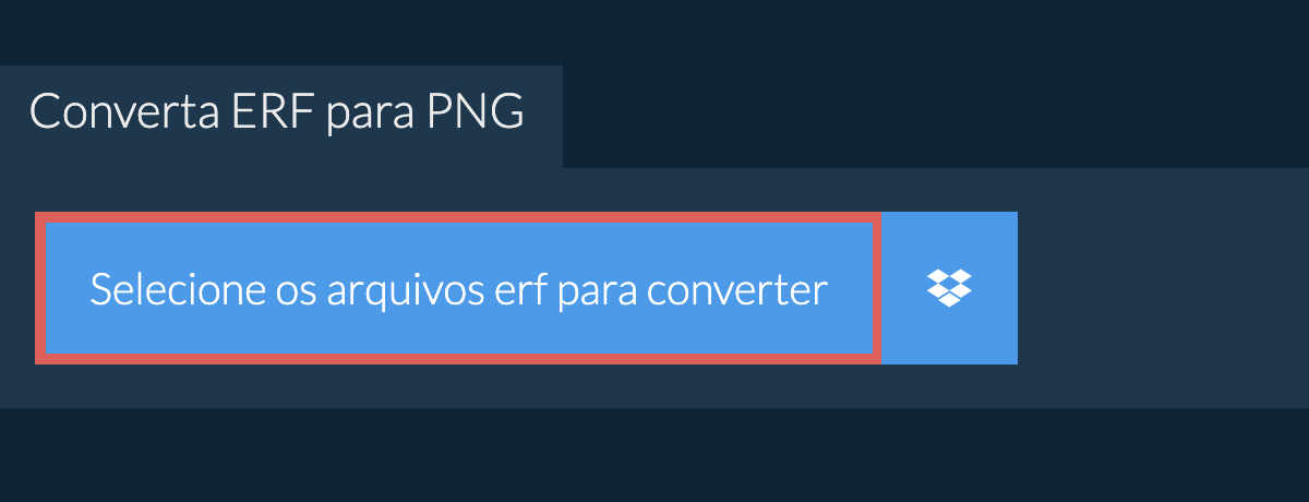 Converta erf para png