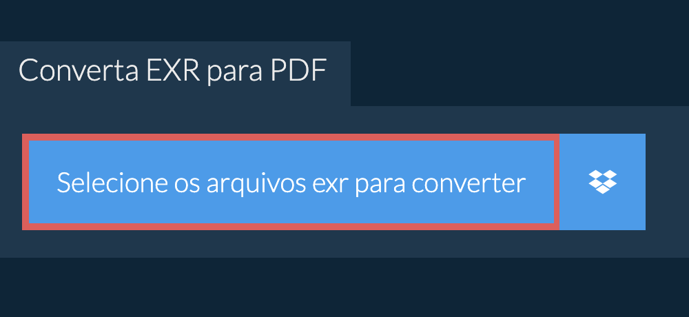 Converta exr para pdf