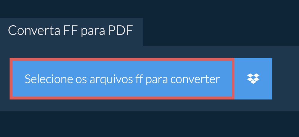 Converta ff para pdf
